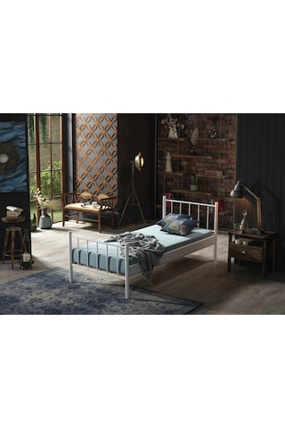 Bedliga Falez Tek Kişilik Metal Karyola 90X190-90X200-120X200