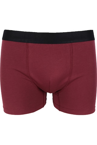 Erkek Üçlü Pamuklu Likralı Boxer Ko9003bx Kırmızı - Siyah