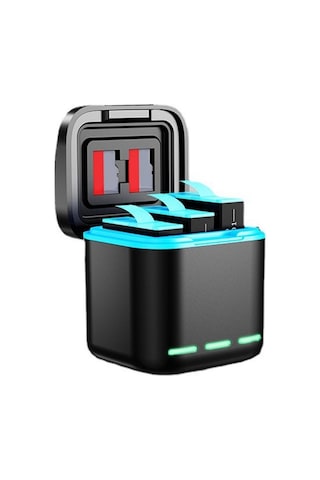 Gp-810 Şarj Edilebilir 3 Pil Şarj İstasyonu Gopro Hero5 / 6/7 /8 İçin Saklama Kutusu Diğer