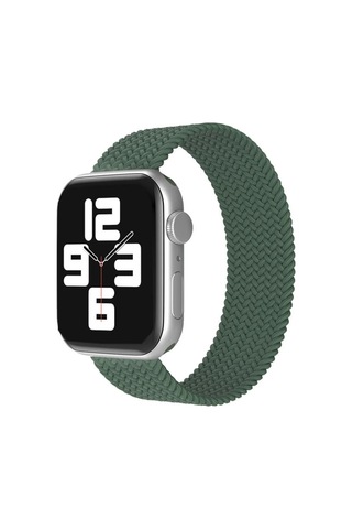 Kahveci.store Watch 38mm Uyumlu Ayarlı Solo Silikon Kordon - Haki Yeşil 22