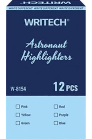 Wrıtech W-8154 Astronot Fosforlu Kalem Pastel Yeşil - 12'li Kutu