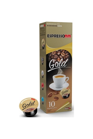Espressomm® Tchibo Cafissimo Makineleri İle Uyumlu Gold Kapsül Kahve 10 x 10'lu