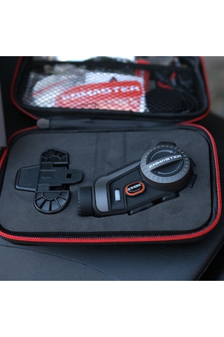 Knmaster KN1600C Motosiklet Kask Bluetooth Intercom Kulaklık Seti Siyah