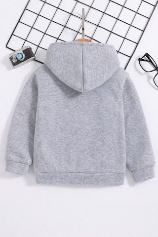 California Baskılı Erkek - Kız Çocuk Rahat Kalıp Sweatshirt Gri