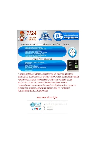 Yüz Tanıma Personel Takip Sistemi Kurulum Dahil