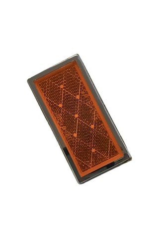 Sarı Yapıştırma Dikdörtgen Nikelaj Çerçeveli Plastik Reflektör