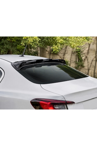 Fiat Egea Sedan Uyumlu 2015 Ve Üzeri Piano Black Arka Cam Üstü Spoiler Abs Plastik
