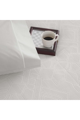 Taç Jakar Anette Çift Kişilik Pike Takımı Gri 000000001000047208 Gri