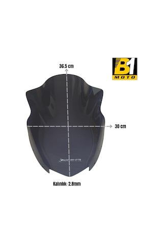Bajaj Dominar 250 / 400 2017-2024 Uyumlu Kısa Ön Cam Füme