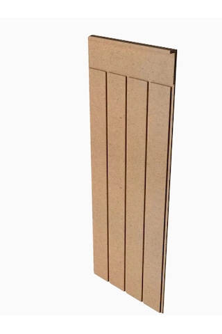 Mdf Cnc Işlemeli Dekoratif Boyanabilir Duvar Paneli 102x36cm 6mm 102x36cm