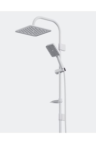 Robot Duş Seti Beyaz Tepe Duş Sistemi Yağmurlama Sistemi Paslanmaz Beyaz