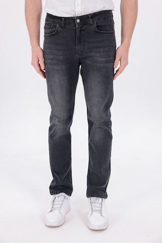 Blayn Jeans Erkek Gri Regular Fit Düz Paça Esnek Denim Kot Pantolon Günlük Antrasit Gri