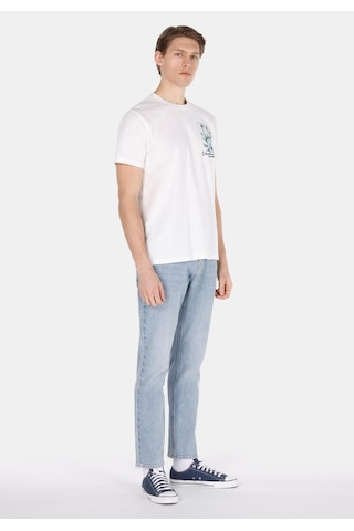 Colins Regular Fit Yuvarlak Yaka Düz Erkek Beyaz Kısa Kol Tişört Cl1073005 Q1.v1 Ofw Beyaz