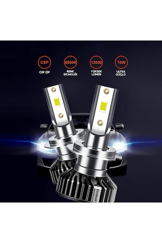 Joyecar F2 Mini Csp Şimşek Led Xenon Far H1/H3/H4/H7/H11/9006 387940222