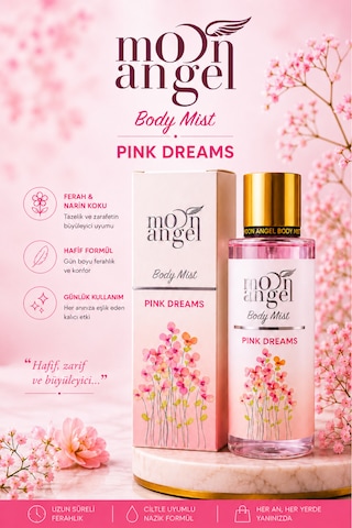 Kadın Parfümlü Body Mist Pink Dreams 250 Ml Vücut Spreyi Kırmızı Meyveler
