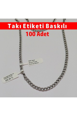 Gözlük Etiketi Kablo Etiketi Takı Etiketi Baskılı Pp 12x95-100ad.