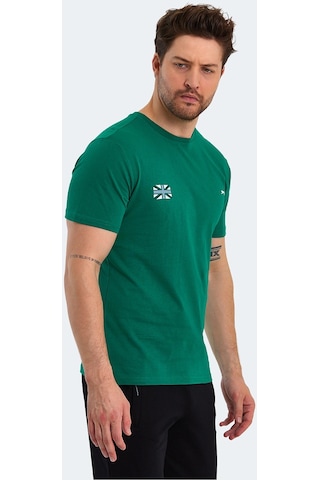 Slazenger PACET Erkek Baskılı Yeşil Tişört