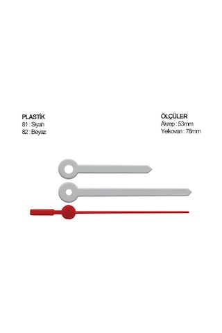 Aypaş Akar Sessiz Saat Mekanizması Motoru Makinesi Set 82 Beyaz N11.34987