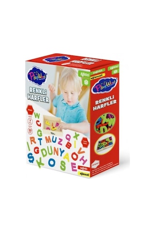 Playwood Ahşap Kasalı Renkli Harfler 33 Parça 402