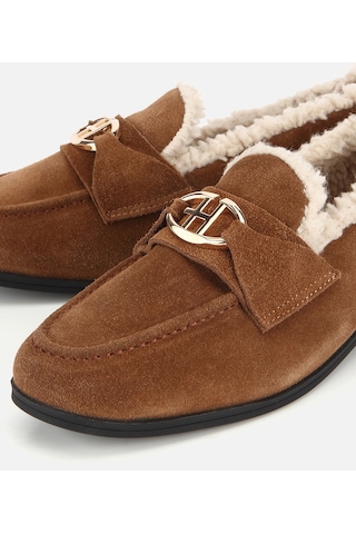 Hotiç Kadın Süet Deri Taba İçi Kürklü Klasik Loafer 01ayh318300a410 01ayh318300a410 Taba