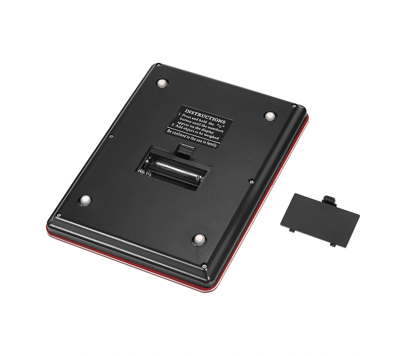 Geeroyoo Kırılmaz Cam Dokunmatik Ekranlı Mutfak Terazi - 5kg Hassasiyetli, Lcd Arka Işıklı, Çeşitli Birimler, Otomatik Kapatma, Kırmızı Kırmızı