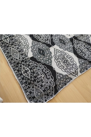 Osmanlı Siyah-beyaz Çok Amaçlı Halı Örtüsü, 6m2 Pike, Savan Nocolor-43978a85 Diğer