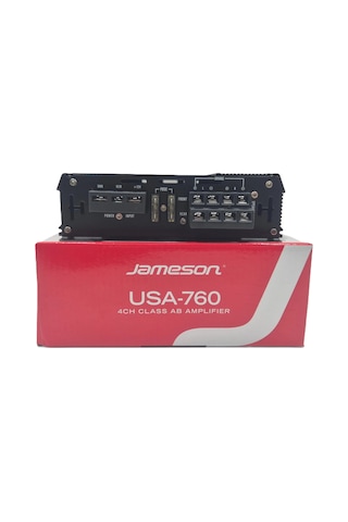 Jameson Amfi - 4000w 4 Kanallı Ses Ve Bass Anfisi - Jameson Usa-760 Amfi