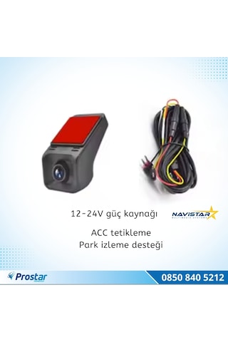 Wifi G-sensör Park Modu 128 Gb Destekli Araç Yol Sürüş Kamerası Geniş Açılı