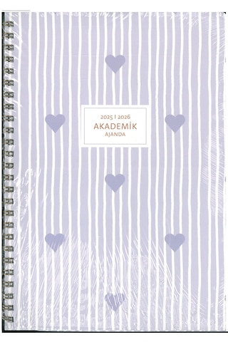 Keskin Color 2026 Spiralli Akademik Ajanda Kalp 16x23 Çok Renkli