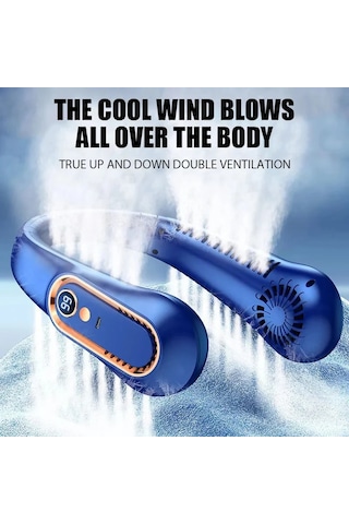 Ambition 3000mah Boyun Fanı Taşınabilir Bıçaksız Mini Usb Şarj