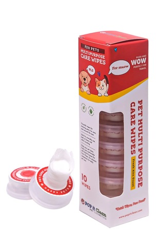 Popitclean Evcil Hayvan Kedi & Köpek Çok Amaçlı Bakım ve Temizleme Mendili