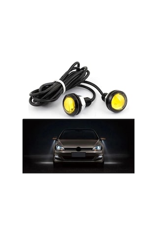 Kartal Gözü Oto Ayna Altı Led Eagle Eye Beyaz 23 Mm 2 Adet