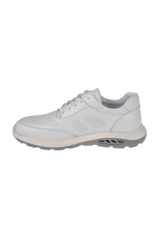 Pullman Hakiki Deri Erkek Spor Ayakkabı Sneaker Mod-5825 Beyaz