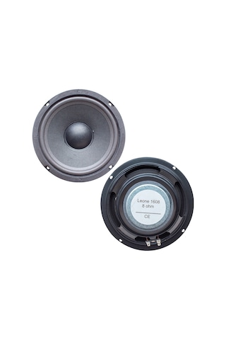 Leone 1608 16 Cm 8 Ohm Tweetersız Tekli Metal Çerçeveli Hoparlör Bass Hoparlör