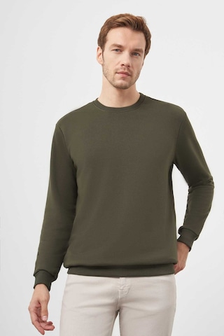 Morven Erkek Haki Basic Bisiklet Yaka Sweat-shirt 25ks063005710 Haki Haki
