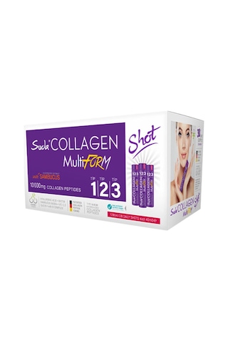 Suda Collagen Multiform Sambacus Aromalı Kolajen 40mlx30 Shot 10000 Mg