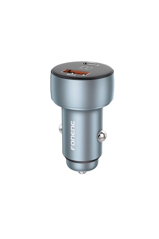 Foneng C18 48W 1xUsb 1xType-C Giriş Dijital Göstergeli Araç içi Çakmaklık Şarj Aleti