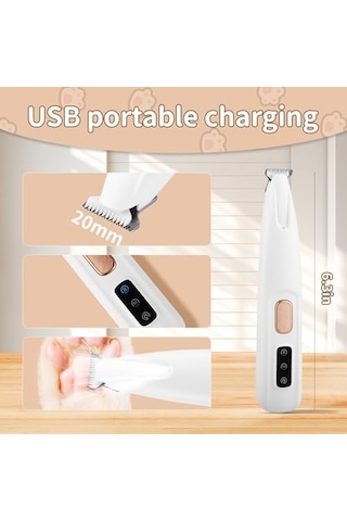 2024'ün En Yeni Evcil Hayvan Microprecision Tıraş Makinesi, Saffory Köpek Tıraş Makinesi, Led Işıklı Şarj Edilebilir Evcil Hayvan Tıraş Makinesi, Düşük N