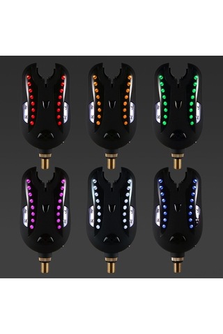 Artfulabode Uyarı Ses Led Kiti Kırmızı Kablosuz Isırık Göstergesi Dijital Balık Balık Balık Alım Alarmları Alarmı Alarm Bb Kırmızı