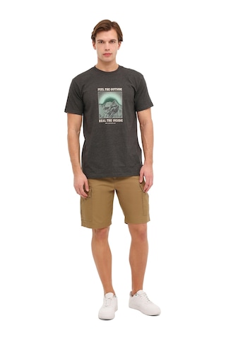 Quiksilver Feel The Outsıde Ss Tee Siyah Erkek Kısa Kol Gömlek