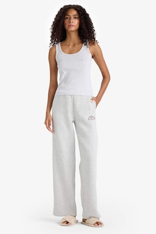 Defacto Regular Fit Yuvarlak Yaka Kolsuz Ribana Pijama Üstü-fall İn Love F0110ax25smgr93 Gri