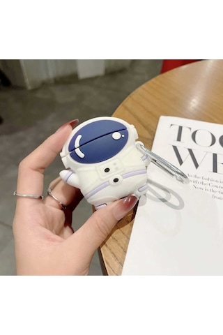 Iphone Pro/pro2 Nesil Uyumlu Koruyucu Bluetooth Kulaklık Kılıfı Figürlü Astronot Airpods Pro/pro2 Nesil