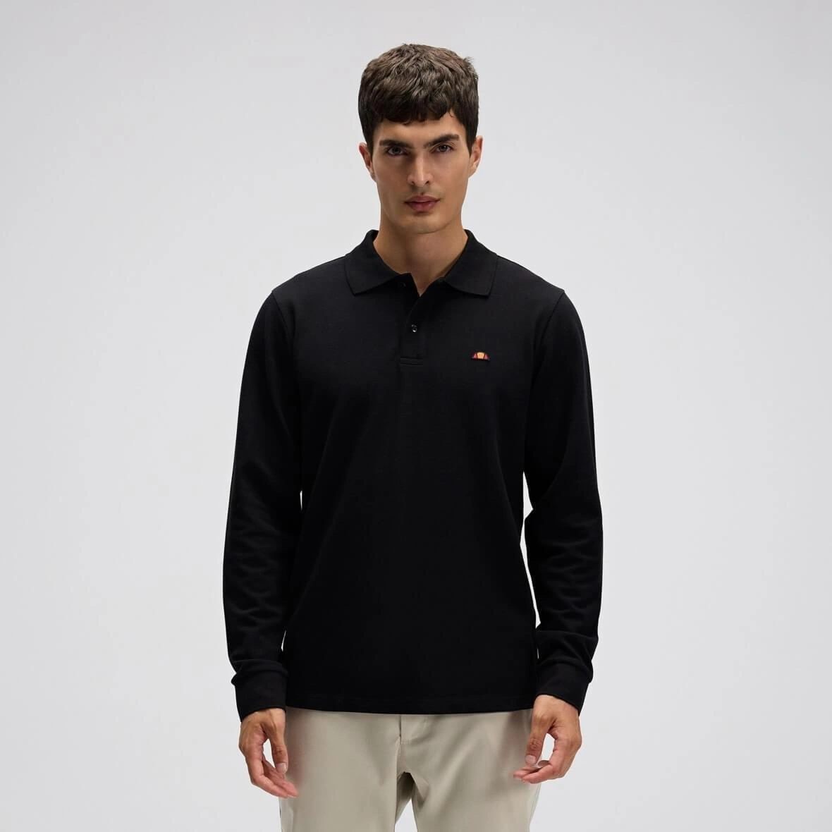 Ellesse Em582-bk Erkek Polo Yaka Sweatshirt - Siyah Siyah