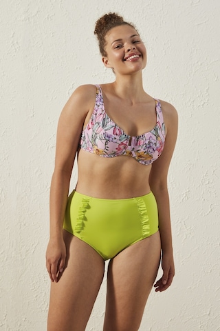 Penti Basic Yüksek Bel Fırfırlı Siyah Bikini Altı