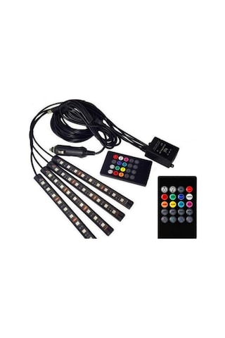 Ayak Altı Aydınlatma Led Araç Içi Sese Duyarlı Rgb Led Kumandalı (540120184)