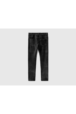 United Colors Of Benetton Kız Çocuk Kadife Jegging Pantolon Siyah