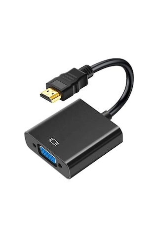 Hdmi To Vga Çevirici Dönüştürücü Monitör Kablosu