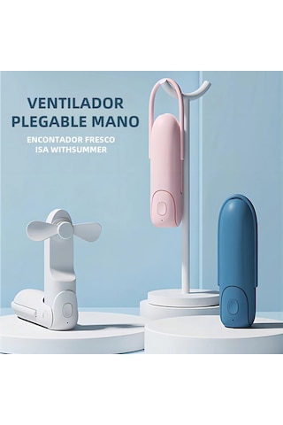 Taşınabilir El Tipi Vantilatör Pil Ve El Feneri Üçlü Işık Smallfand02,