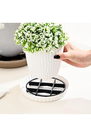 20 Paket Bitki Seviyesi Pot Asansör Bitki Tabağı Drenaj Rafı Yuvarlak Saksı Ayakları Yükseltici