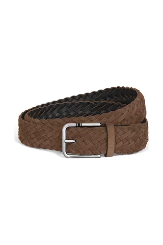 Montblanc Meisterstück Süet 35 Mm M Size Kare Tokalı Kemer 222251 Kahverengi